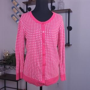 Pink Polka Dot Women's Sweater